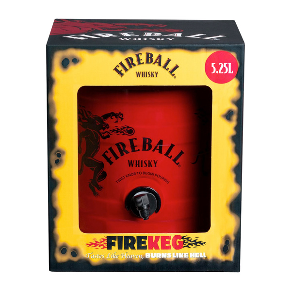 Fireball Cinnamon Whisky FireKeg 3-Pack 1.75L, 66 Proof (33% ABV