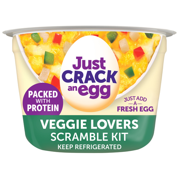 Just Crack An Egg Veggie Lovers Scramble Kit - Refrigerated 3 oz