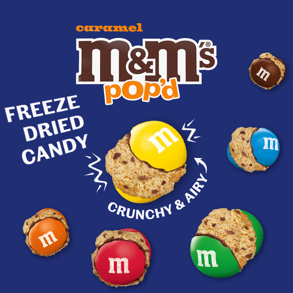 M&M'S Pop'd Caramel Chocolate Crunchy Freeze-Dried Candy 5.5 Oz
