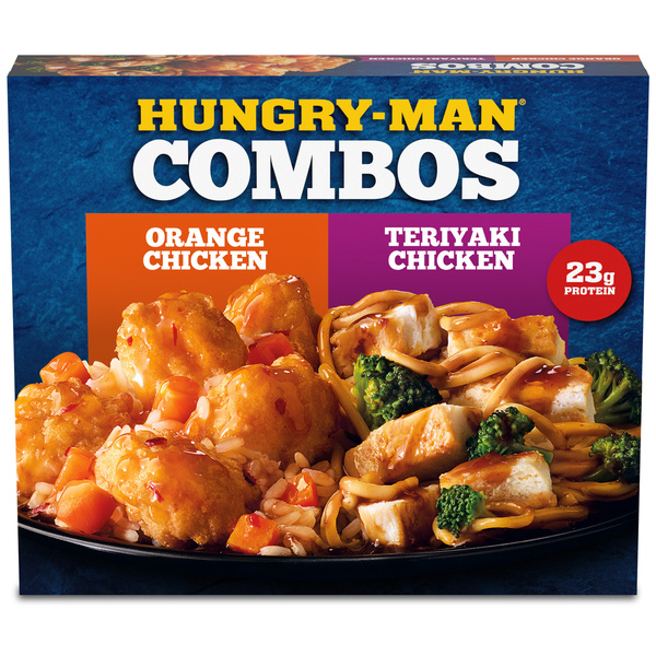 Hungry-Man Combos, Orange Chicken and Teriyaki Chicken, Frozen