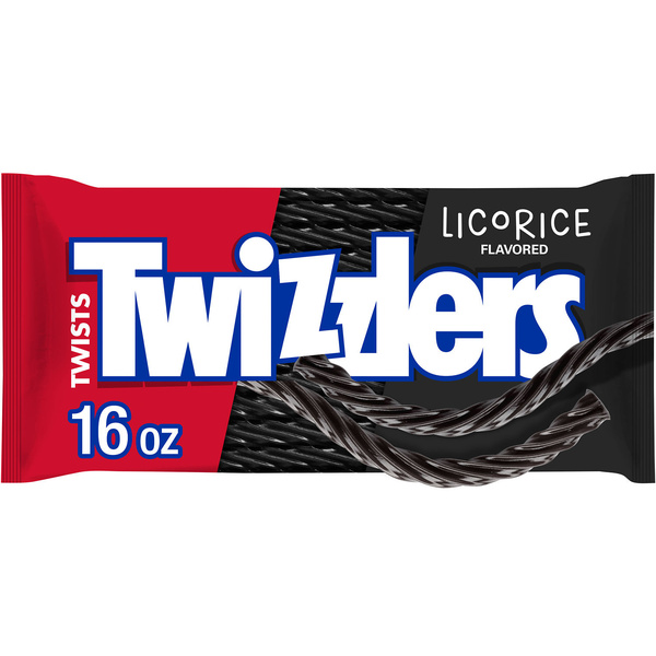 TWIZZLERS Twists Licorice Flavored Licorice Style, Chewy Candy Bag