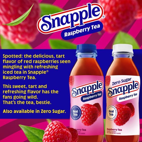 Snapple Raspberry Tea, 16 fl oz bottle, 6 pack | Hy-Vee Aisles