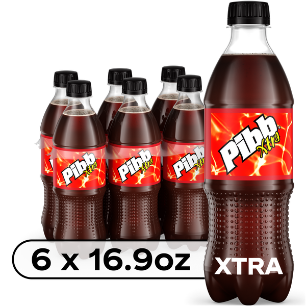 Pibb Xtra Bottles, 16.9 fl oz, 6 Pack | Hy-Vee Aisles Online
