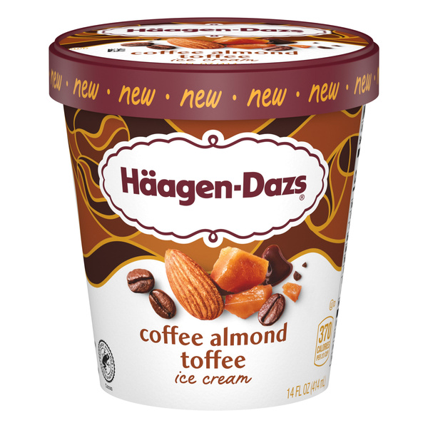 Haagen Dazs Coffee Almond Toffee Ice Cream, 14 fl oz | Hy-Vee