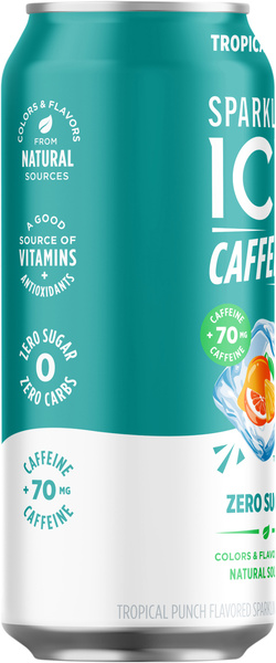 Sparkling ICE Caffeine, Tropical Punch Flavored Sparkling Water