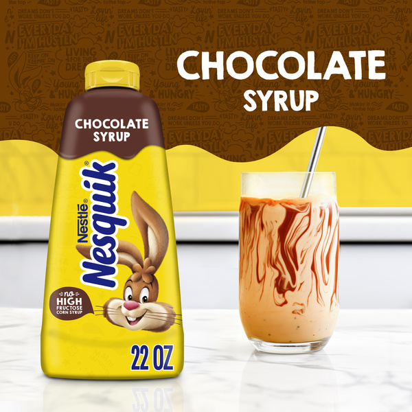 Nesquik Chocolate Syrup for Milk or Ice Cream, 22 oz | Hy-Vee