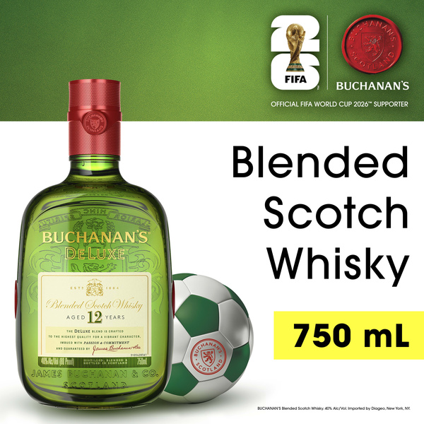 Buchanan's DeLuxe Aged 12 Years Blended Scotch Whisky, 750 mL | Hy