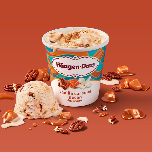 Haagen Dazs Vanilla Caramel Pecan Ice Cream, 14oz | Hy-Vee Aisles