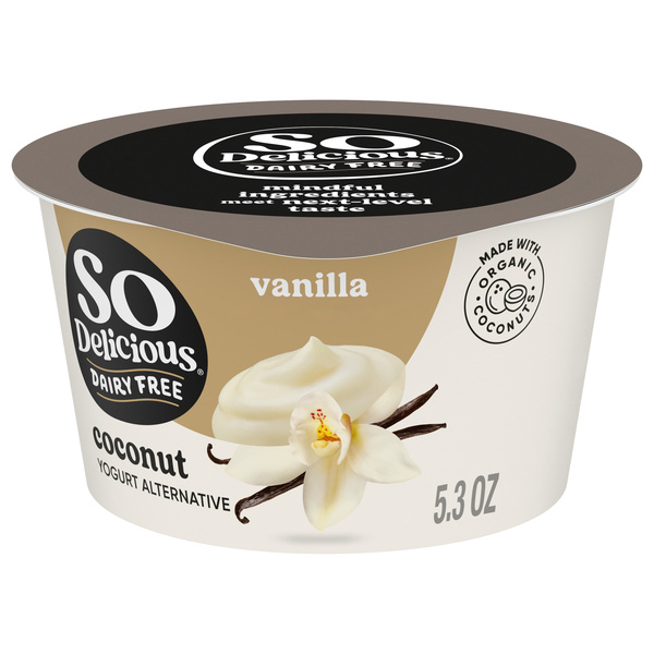 So Delicious Vanilla Dairy Free Vegan Coconut Milk Yogurt, 5.3 oz