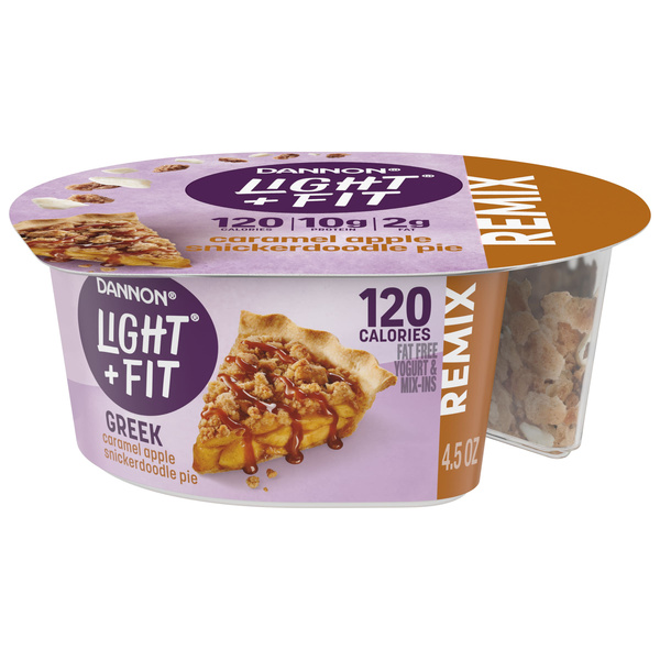 Light + Fit REMIX Caramel Apple Snickerdoodle Pie Fat Free Greek