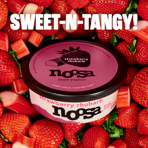 Noosa Strawberry Rhubarb Finest Yoghurt 8 oz | Hy-Vee Aisles