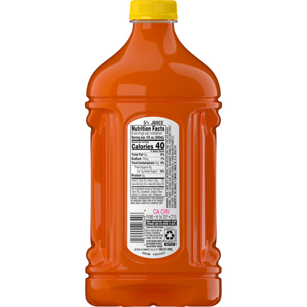V8 Splash Orange Pineapple Flavored Beverage, 64 fl oz Bottle | Hy