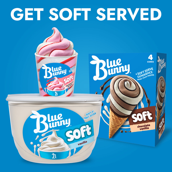 Blue Bunny Soft Mint Chocolate Frozen Dessert, 16 fl oz Pint | Hy