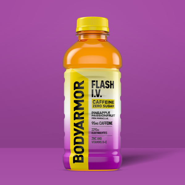 BODYARMOR FLASH I.V. Caffeine Zero Sugar Pineapple Passionfruit