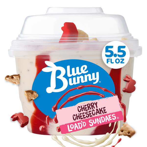 Blue Bunny Cherry Cheesecake Load'd Sundaes, 5.5 fl oz | Hy-Vee