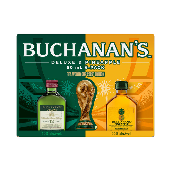 Buchanan's DeLuxe & Pineapple FIFA World Cup 2026 Variety Pack, 6