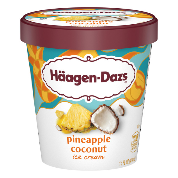 Haagen Dazs Pineapple Coconut Ice Cream, 14 Oz. | Hy-Vee Aisles
