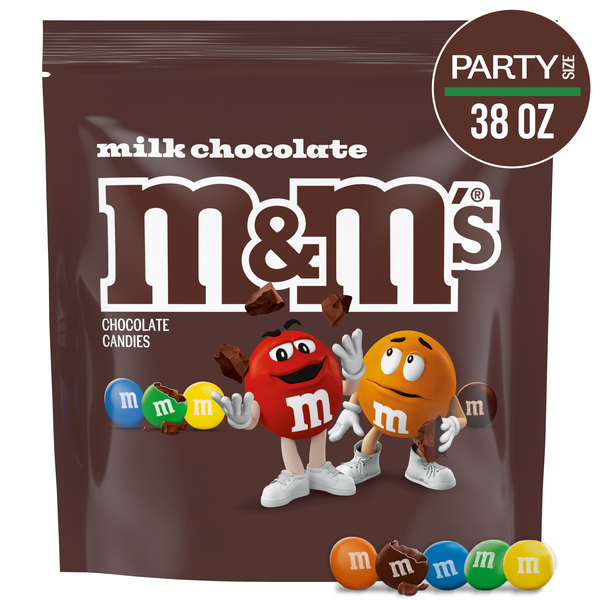 M&M'S Milk Chocolate Candy, Party Size, 38 oz Bag | Hy-Vee Aisles