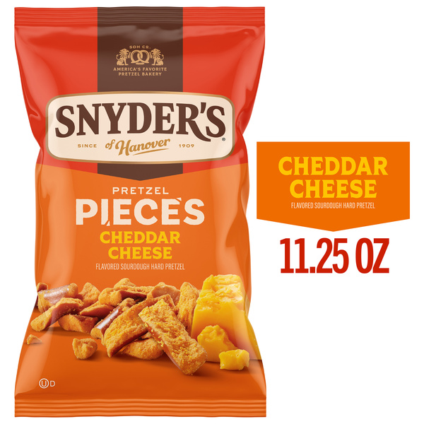 Snyder's of Hanover Cheddar Cheese Flavored Pretzel Pieces, 11.25