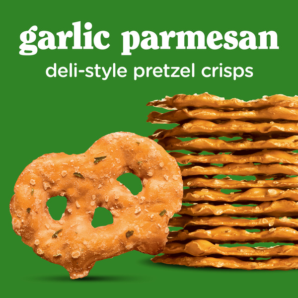 Snack Factory Garlic Parmesan Pretzel Crisps, 7.2 OZ Resealable
