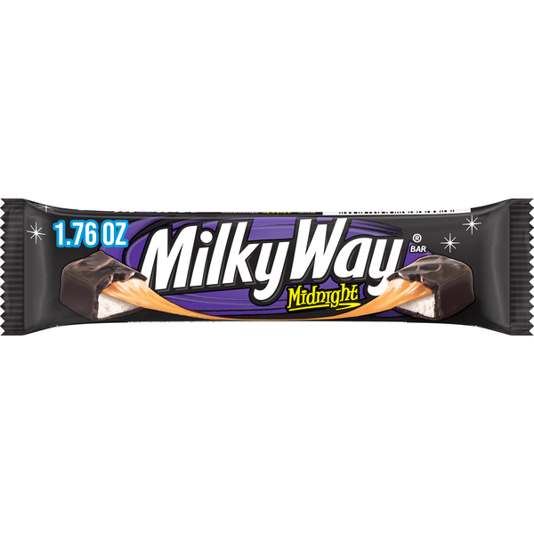 MILKY WAY Candy Midnight Dark Chocolate Bar, Full Size, 1.76 oz