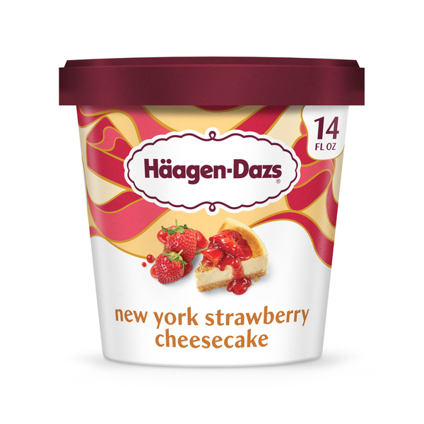 Haagen Dazs New York Strawberry Cheesecake Ice Cream, 14oz | Hy