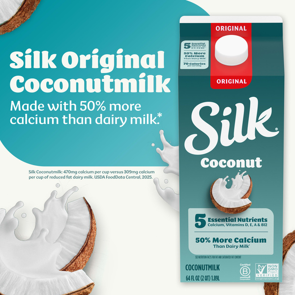 Silk Original Dairy Free Vegan Coconut Milk, 64 fl. oz. | Hy-Vee