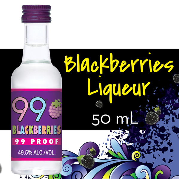 99 Brand Blackberry Liqueur, 50 mL Bottle, 99 Proof | Hy-Vee