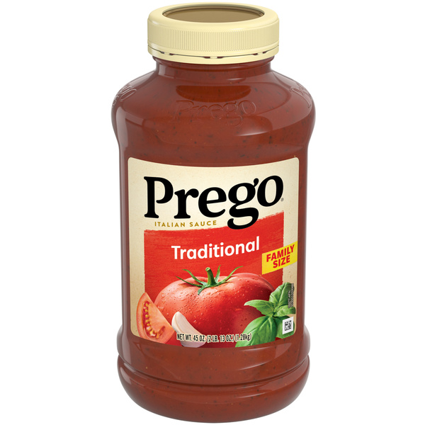 Prego Traditional Pasta Sauce, 45 oz Jar | Hy-Vee Aisles Online
