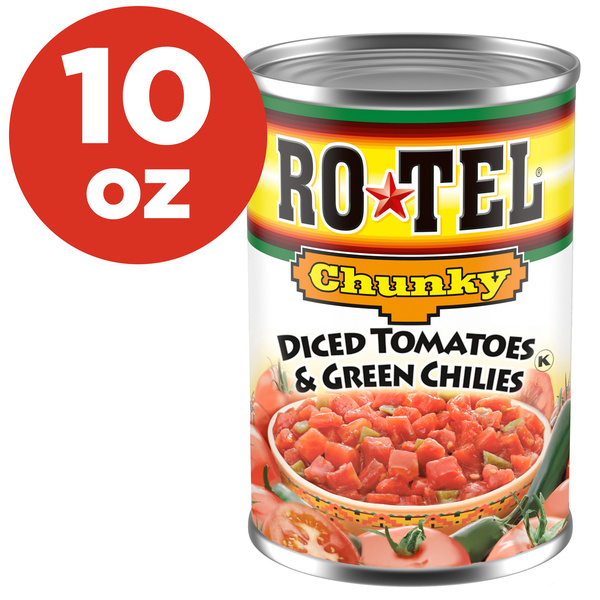 ROTEL Chunky Diced Tomatoes and Green Chilies, 10 oz. | Hy-Vee