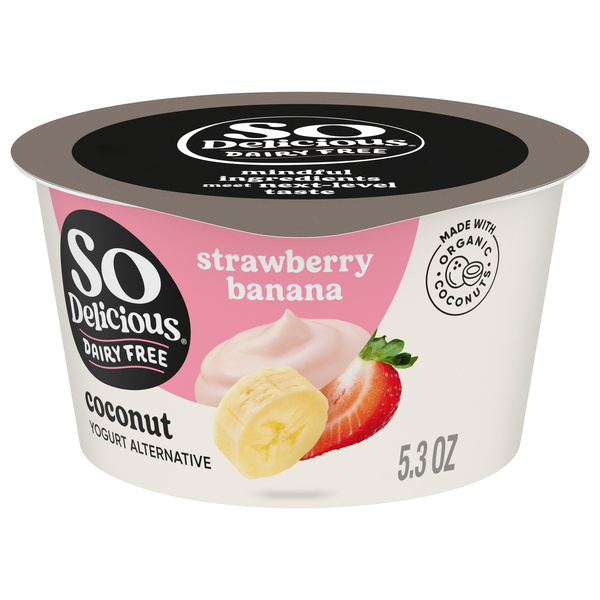 So Delicious Strawberry Banana Dairy Free Vegan Coconut Milk
