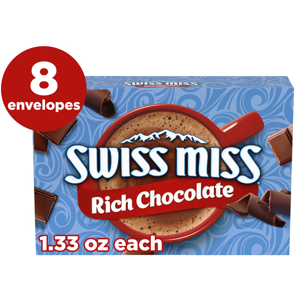 Swiss Miss Rich Chocolate Flavored Hot Cocoa Mix, 1.33 oz., 8