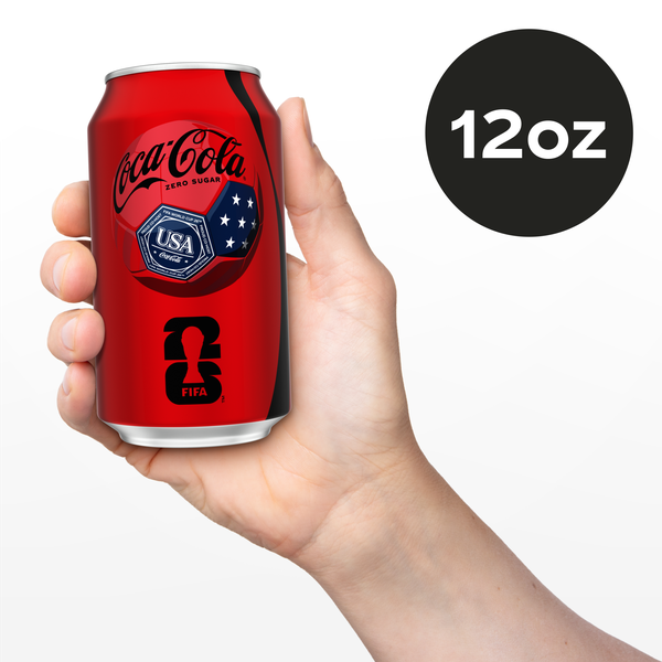 Coca-Cola Zero Sugar Soda Soft Drink Fridge Pack Cans, 12 fl oz