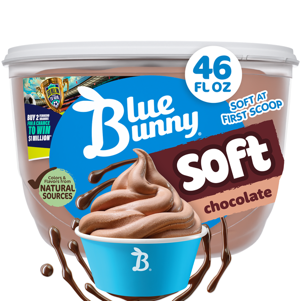 Malymoon：スウィーツライクアイスブルーメイド Blue Bunny Soft Chocolate Frozen Dairy Dessert, 46 fl oz | Hy-Vee
