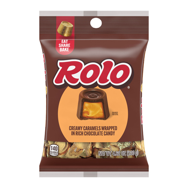 ROLO Rich Chocolate Caramels Candy Bag, 4.62 oz | Hy-Vee Aisles
