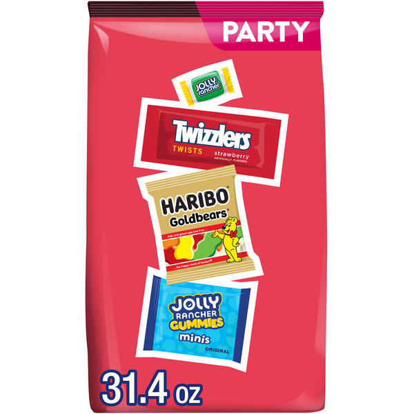 HARIBO, JOLLY RANCHER and TWIZZLERS Assorted Fruit Flavored Candy