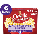 Orville Redenbacher’s Microwave Popcorn, Movie Theater Butter Flavor, 3.29 oz., 6-Count