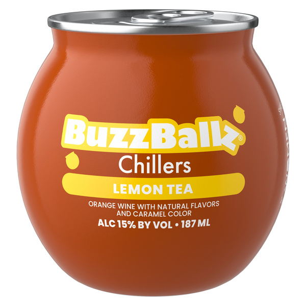 US三軒茶屋 Len オモシーチャンネル SPECIAL BULLS BALLS Buzzballz Lemon Tea Wine Cocktails 187ml 30 Proof | Hy-Vee Aisles
