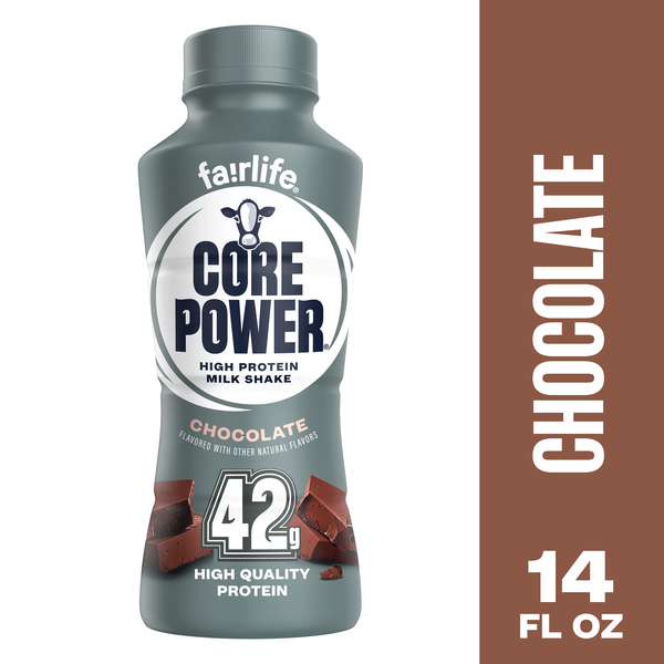 Core Power High Protein Shake, Chocolate, 42g Bottle, 14 fl oz