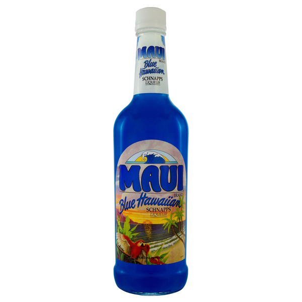 Maui Blue Hawaii Schnapps Liqueur, 750ml, 30 Proof (15% ABV) | Hy