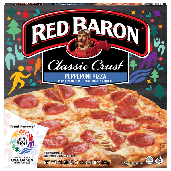 Red Baron Pepperoni Classic Crust Frozen Pizza | Hy-Vee Aisles