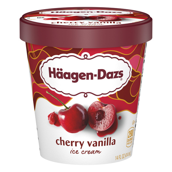 Haagen Dazs Cherry Vanilla Ice Cream, 14 Oz. | Hy-Vee Aisles