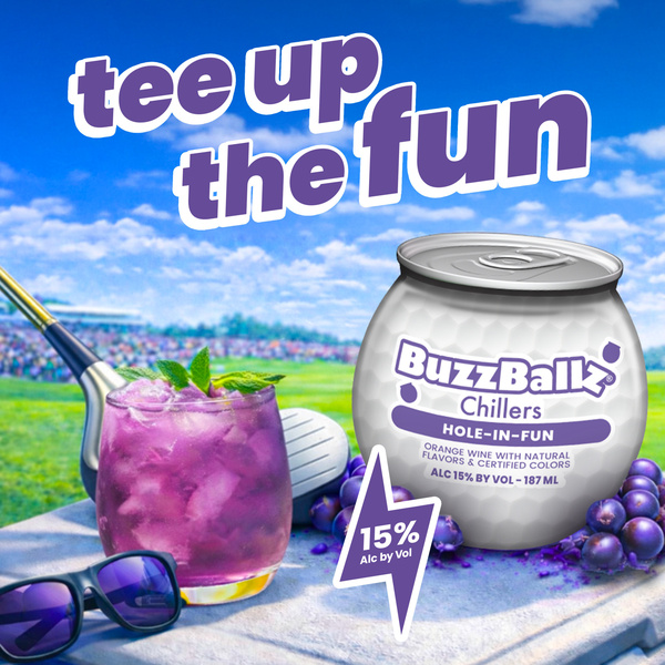 BuzzBallz Golf Hole-in-Fun?, Grapes Gone Wild Chillers, 187ml, 30