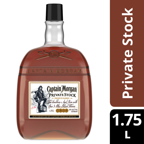 Captain Morgan Private Stock Rum, 1.75 L | Hy-Vee Aisles Online