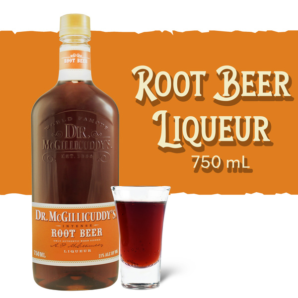 Dr. McGillicuddy's Root Beer Liqueur, 750ml Bottle, 42 Proof | Hy
