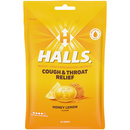 Halls Cough And Throat Relief Honey Lemon Cough Drops, Fsa/Hsa Eligible 3.28 oz