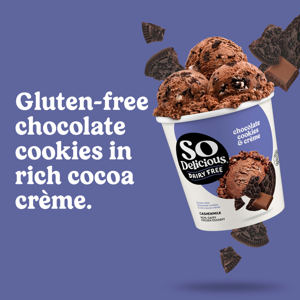 So Delicious Dairy Free Vegan Chocolate Cookies N' Cream Cashew