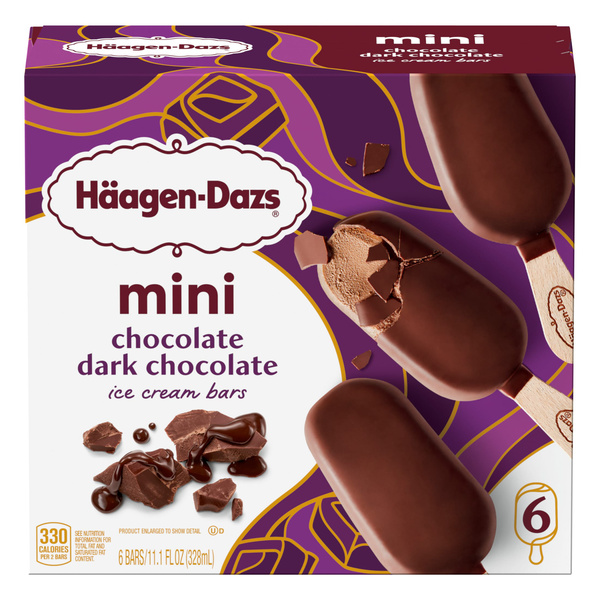 icecream88ページ Haagen Dazs Chocolate Dark Chocolate Mini Ice Cream Bars, 6 Count