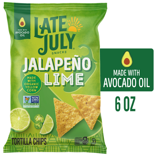 LATE JULY Snacks Jalapeno Lime Tortilla Chips, 6 Oz Bag | Hy-Vee