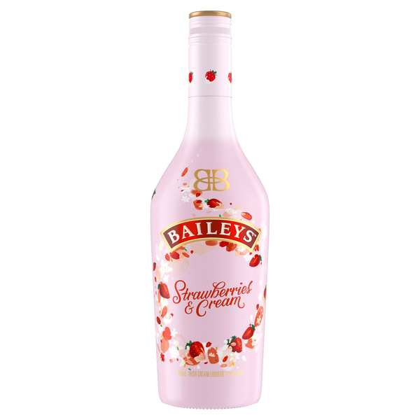 Baileys Strawberries & Cream Liqueur, 750 mL | Hy-Vee Aisles